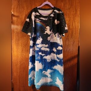 Blackmilk cloud watching tee dress